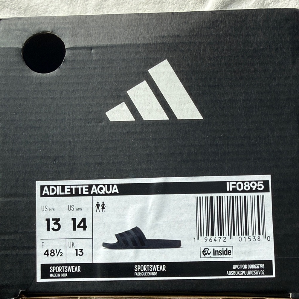 Adidas Adilette Aqua Slides - Dark Blue